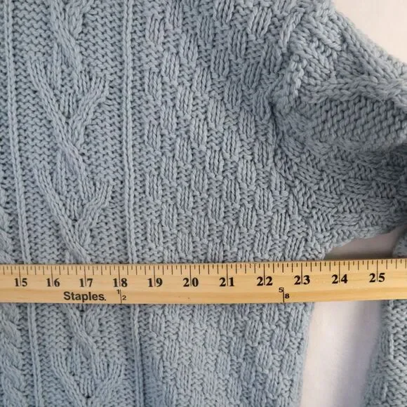 Aran Crafts Men's XXL Merino Wool Crew Neck Cable Knit Fisherman Sweater Ireland